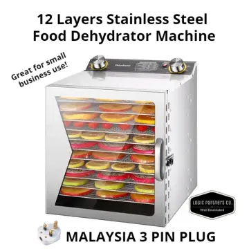 Food Dehydrator, 12 Layers Commercial Fruit pet dryer Stainless