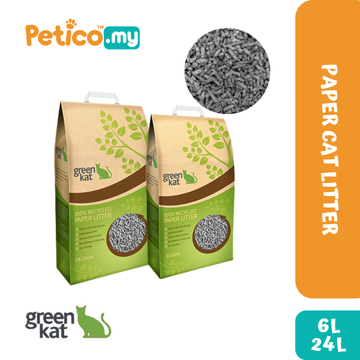 Green Kat 3L/6L/24L Paper Cat Litter Lazada