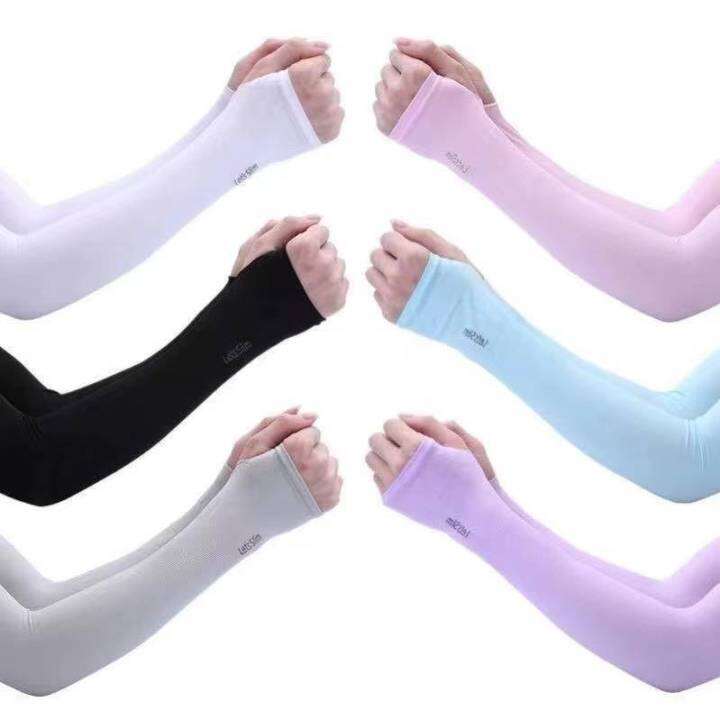 One pair Ice Arm Sleeve Cover Protection Hand Cover Cooling Arm Sleeves ...