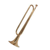 B Flat Bugle Call Trumpet Brass Material with Mouthpiece for School Band Cavalry Beginner Military Orchestra