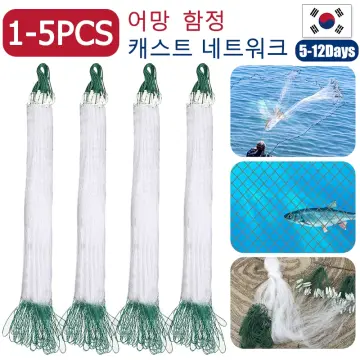 Clear Fishing Fish Trap Monofilament Gill Net Nylon Silk Nets W/Float Small  Mesh 