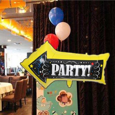 1pc Birthday party decoration aluminum foil balloons Festive party decoration supplies Arrow indicating balloons Baby show globo Balloons