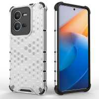 เคสรังผึ้งสำหรับ Vivo V25 Pro 5G,[เกรดทหาร] [ป้องกันรอยขีดข่วน] ฮาร์ดพีซีและยืดหยุ่นกันชน TPU รังผึ้งกันกระแทกเคสโทรศัพท์สำหรับ Vivo V25 Pro 5G