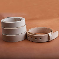 Saddle leather primary color belt, vegetable tanning leather manual belt, real leather mans buttonless and headless belt