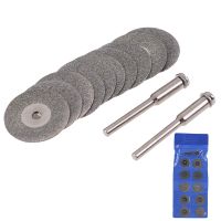 HOTZ 10PCS 22mm Diamond Cutting Wheel Saw Blades Cut Off Discs Set Rotary Tool Replacement used to Grind Stone Glass ceramic