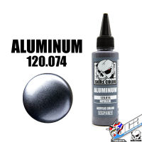 SKULL COLOR 120.074 ALUMINUM ACRYLIC COLOR 60ML METALLIC สีอะครีลิกสำหรับพลาสติก โมเดล VCA GUNDAM