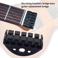 6-String หัวขาดเบสกีตาร์ไฟฟ้าสะพานล็อคสกรูชิ้นส่วน DIY เปลี่ยน