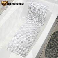 ✇㍿ Bathtub Anti-slip Mat with Suction Cups Hollow Out PVC Bath Cushion for Bathroom