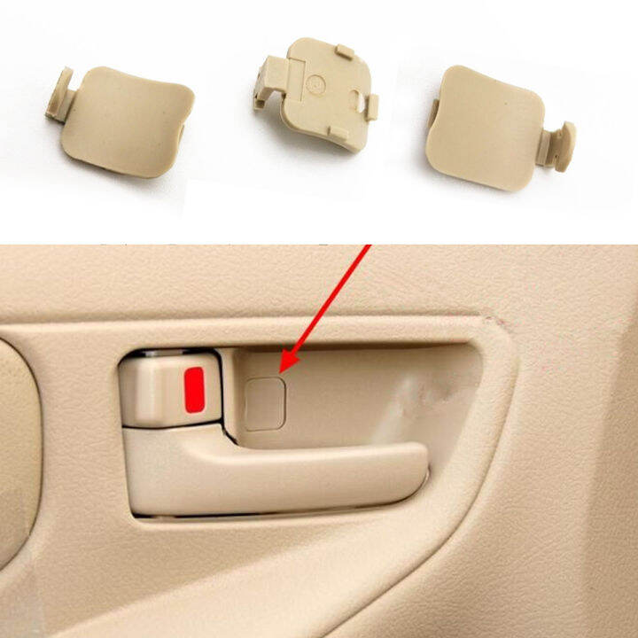 2pc Car inner door handle screw cover for Toyota Corolla Altis 2001