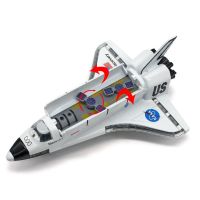 Diecast Colombia Space Shuttle Model 19Cm Length Alloy Shell Spacecraft Space theme toys WLight And Music Bulk Pack 3 Wheels