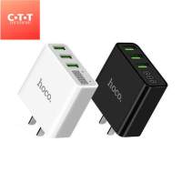 HOCO C15 Adapter 3 port 3.0A หัวชาร์จพร้อมหน้าจอบอกความเร็ว