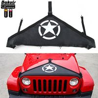 Hood Cover Star USA Flag Engine Cover Head Decoration Canvas For Jeep Wrangler JK Face Style Front Hood Protective Bra Cover