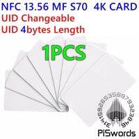 NFC 13.56Mhz Uhz S70 UID 0บล็อก4ไบต์เขียนใหม่บัตร Rfid เปลี่ยนได้กลายพันธุ์เขียนได้ลอกแบบจีนไพ่มายากลลอกเลียนแบบเครื่องอ่านการ์ด