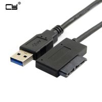 USB 3.0 to 7 6 13pin Slimline Sata Adapter Cable for Laptop Cd DVD Rom Optical Drive