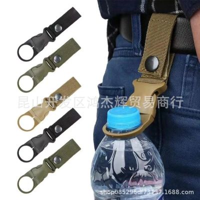 ✗▪ Cross-border outdoor nylon beverage bottle ribbon hanging multi-functional carabiner portable buckle clip