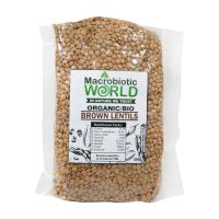 ?Premium Organic? Brown Lentils  ถั่วเลนทิล สีน้ำตาล 500g