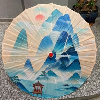 ร่มกระดาษน้ำมันร่มสไตล์โบราณชายและหญิง Hanfu เต้นรำร่มกันฝนกันแดดร่มเพดานตกแต่งในร่มและกลางแจ้งโคมไฟร่มสไตล์จีน
