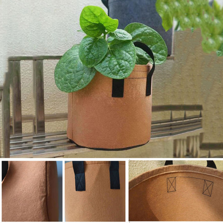 qkkqla-7-gallon-fabric-garden-potato-grow-container-bag-plant-growing-bag-jardin-flower-pots-vegetable-planter-with-handle