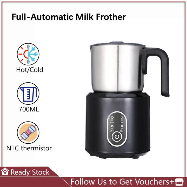 Electric Milk Frother Machine Hot Cold Milk Steamer Heater 700ML for