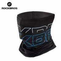 ROCKBROS หน้ากากผ้าไหมน้ำแข็ง UV Breathable หน้ากากสำหรับขี่จักรยาน ตกปลา Running Bandana Sport Face Scarf