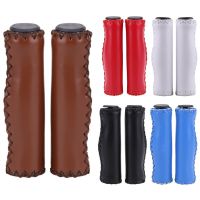 Mountain Bike Handlebar Leather Vintage Grip 22.2mm EIEIO Fixed Gear Hand Sewn Grips 14cm Bicycle Parts Handlebars