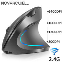 Ergonomic Vertical Mouse USB Wireless 2.4GHz Adjustable 2400DPI Gaming Silent Click For Home Office Computer PC MAC Right Hand