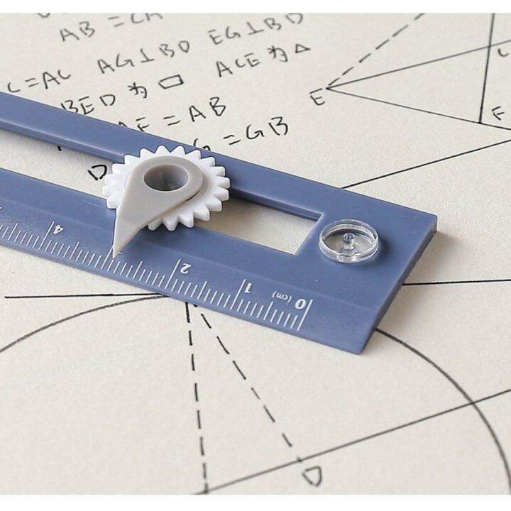 2pcs-gift-2-in-1-student-learning-measuring-tool-compass-ruler-drawing-ruler-drawing-circle-tool