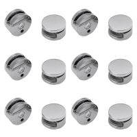 Nail Dresser Zinc Alloy Mirror Clip Supporting Sheet Bathroom Accessories Glass Clamps Round Fixed Fitting Easy Install Bracket Clamps