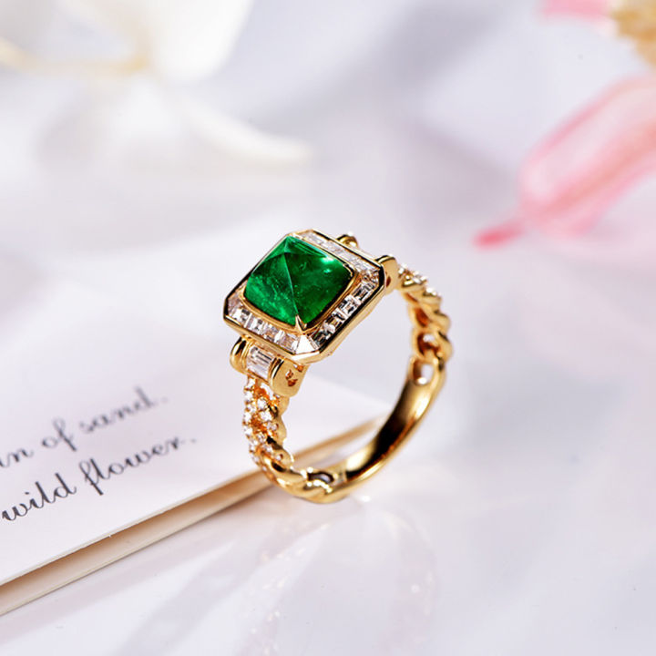 light-amp-z-แหวนฝังเงินสี่เหลี่ยมมรกตธรรมชาติขนาด18k-ปรับเพชรสีเขียวทองคำสีกุหลาบผู้หญิง
