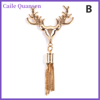 Caile Metal Deer clasp หัวเข็มขัดกระเป๋ากระเป๋าเงินหมวกตกแต่งด้วยพู่ DIY Leather ACCESSORY