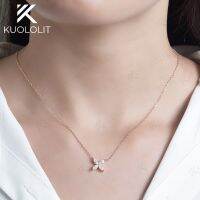 Kuololit Marquise สร้อยคอหู Moissanite สำหรับผู้หญิง