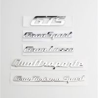 Car Trunk Letters Sticker For Maserati Gransport Granlusso Quattroporte GTS Granturismo Sport Car Emblem Badge Styling Stickers Wall Stickers Decals