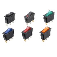 1pcs KCD3 Self-locking Rocker Switch ON-OFF 2 Position 3 Pin Electrical equipment With Light Power Switch 16A 250VAC/ 20A 125VAC Power Points  Switche