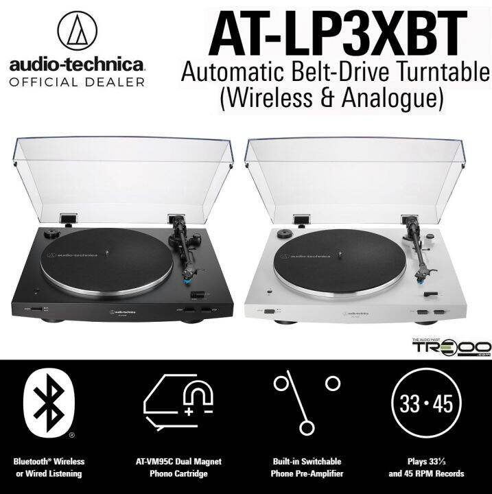 AudioTechnica ATLP3XBT Fully Automatic BeltDrive Stereo Turntable