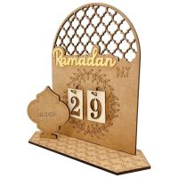 Wooden Ramadan Calendar Decorations - Wooden Countdown Calendars Decorations 30 Days Eid Mubarak