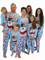 ชุดนอนลูกสาวลูกชายพ่อแม่สำหรับครอบครัว,ชุดนอนเซ็ตชุดนอนตุ๊กตาหิมะชุด2023ชุดนอนเข้าคู่กับครอบครัวเทศกาลคริสต์มาส