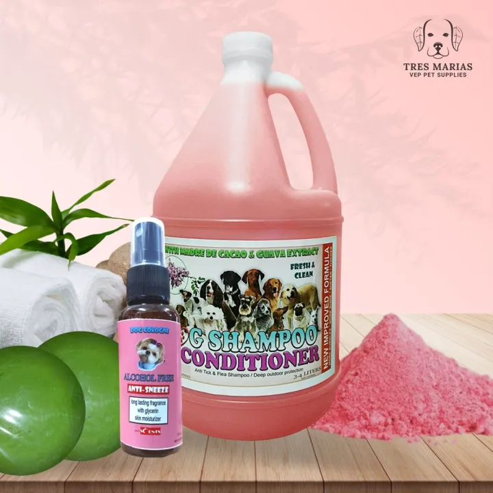 Dog Shampoo and Conditioner with Madre de Cacao & Guava Extract 1