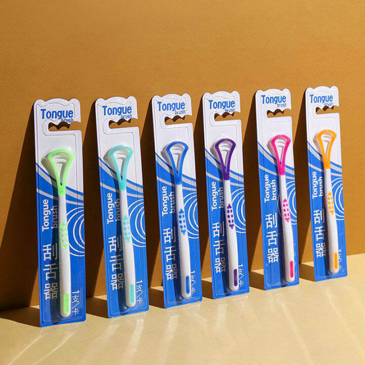 BEAUTYBIGBANG Silicon Plastic Tongue Scraper Tongue Scraper Helps Clean