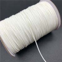 0.5mm 0.8mm 1mm 1.5mm 2mm White Waxed Cotton Cord Rope Waxed Thread Cord String Strap Necklace Rope For Jewelry Making