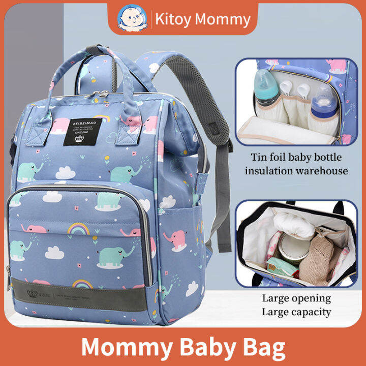 Mommy Bag Large Capacity Baby Bag Organizer Waterproof Diaper Bag ...