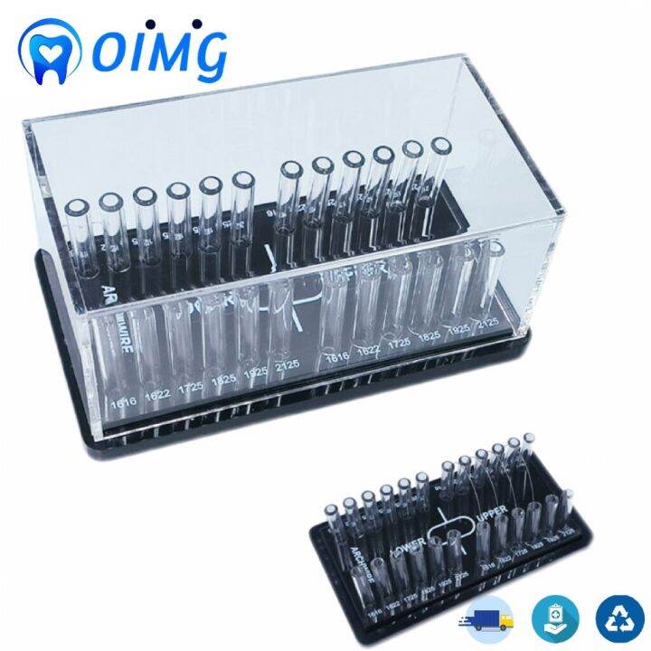 Dental Orthodontic Round Archwire Box Acrylic Dispenser Placing Box