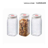 LocknLock - ขวดโหลอเนกประสงค์ เซ็ต 3 ชิ้น ความจุ 1 ลิตร door pocket canister รุ่น HTE531S3