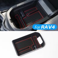 For Toyota RAV4 2019 2020 Car Center Console Armrest Storage Box Tray Organizer Anti-Slip Mats