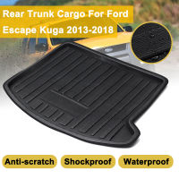 Cargo Mud ด้านหลัง Boot Mat Liner กันน้ำสำหรับ Ford Escape Kuga Kick Protector Overlay 2013-2018ชั้นถาดพรม