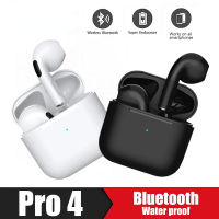 [COD Rree case]TWS Pro 4บลูทูธ5.0หูฟังไร้สาย TWS Earburds กีฬาในหูสเตอริโอโทรศัพท์ไร้สายหูฟังชุดหูฟัง4รุ่น Pro4