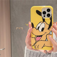 การ์ตูนน่ารักลูกสุนัขมีความสุขเคสโทรศัพท์ใช้ได้กับ IPhone14 13 12 11 Pro Max XS ฝาหลัง TPU นุ่มกันกระแทกเรียบ