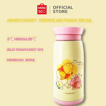 Miniso Winnie The Pooh Series Cute Reusable Water Tumbler with Never Lose  Straw 420ml (Winnie The Pooh)