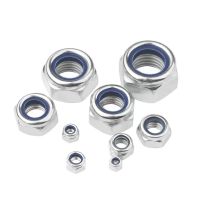 High efficiency Original Anti-loosening self-locking nuts galvanized nylon anti-loosening nuts anti-slip locking hexagonal nuts high-strength anti-loosening nuts