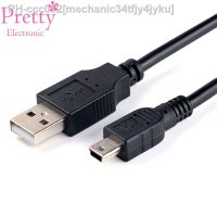 0.3m 1.5m 1m 3m 5m USB Type A To Mini USB Data Sync Cable 5 Pin B Male To Male Charge Charging Cord Line for Camera MP3 MP4 New