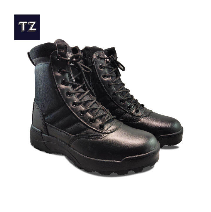 Steel Toe Swat Tactical High Cut Boots Lazada